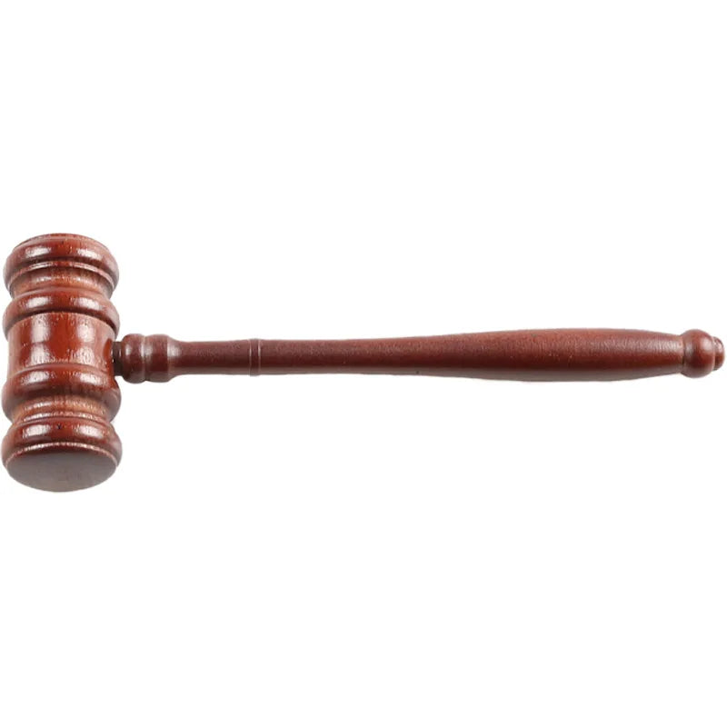 High Quality Durable Wooden Judge Hammer Handcrafted Delicate Wood Adjudgement Gavel For Auction Lawyer Sound Hand Tools
