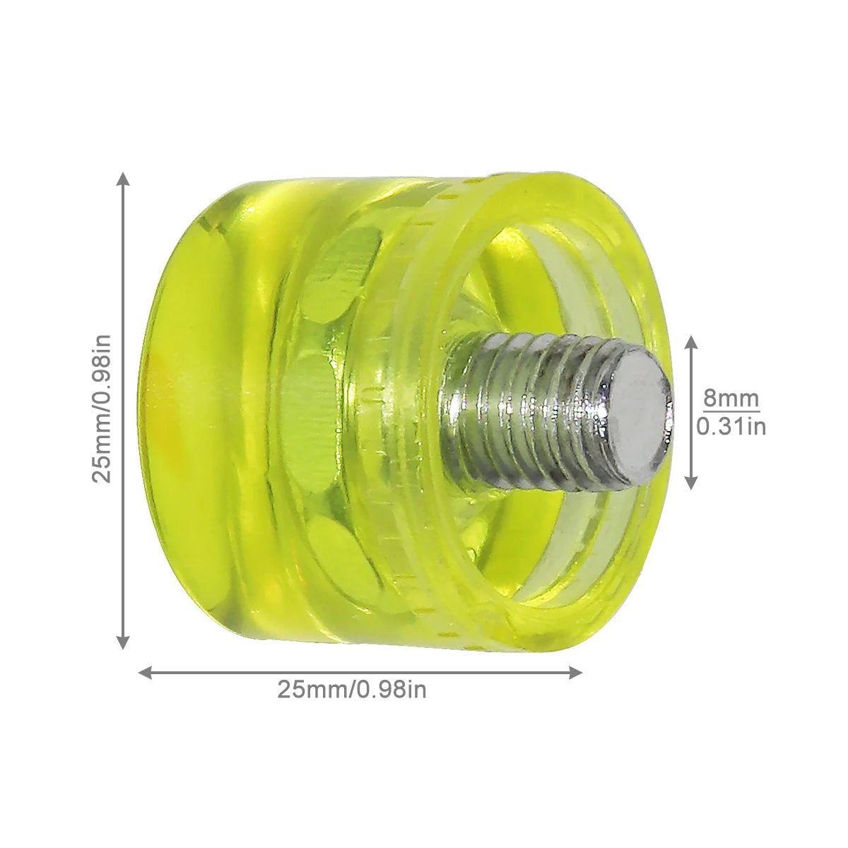 25mm / 30mm / 35mm / 40mm Rubber Double Faced Work Glazing Window Beads Hammer Nylon Head Mallet DIY hand Tool