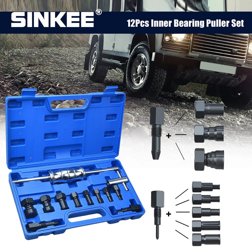 12PC/14PC Internal Bearing Remover Slide Hammer Set Blind Hole Inner Bearing Puller Set Bearing Extractor