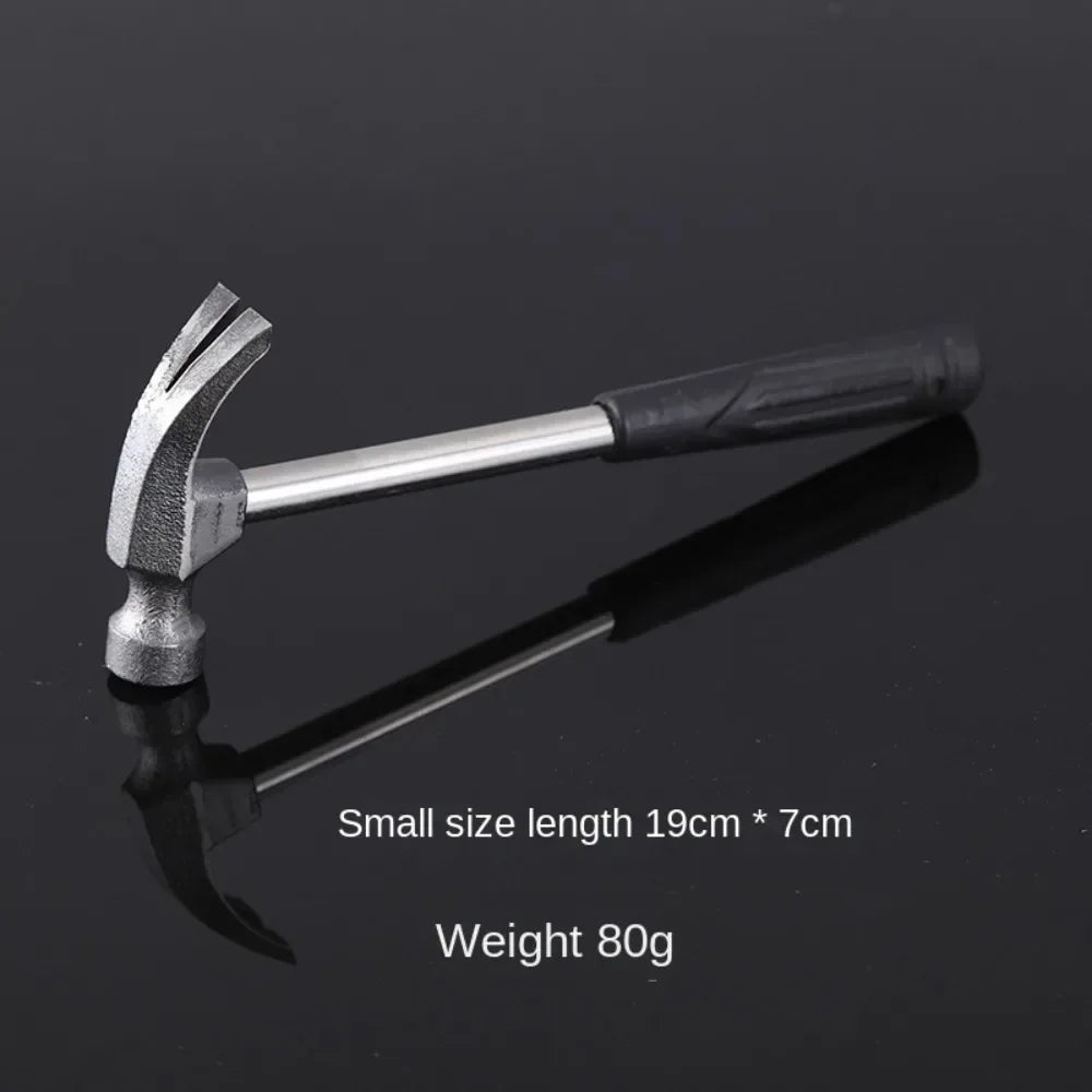 Multi-function Claw Hammer Steel Pipe Handle Hammer Safety Hammer For Traceless Nails Window Breaker Household Hardware Tools