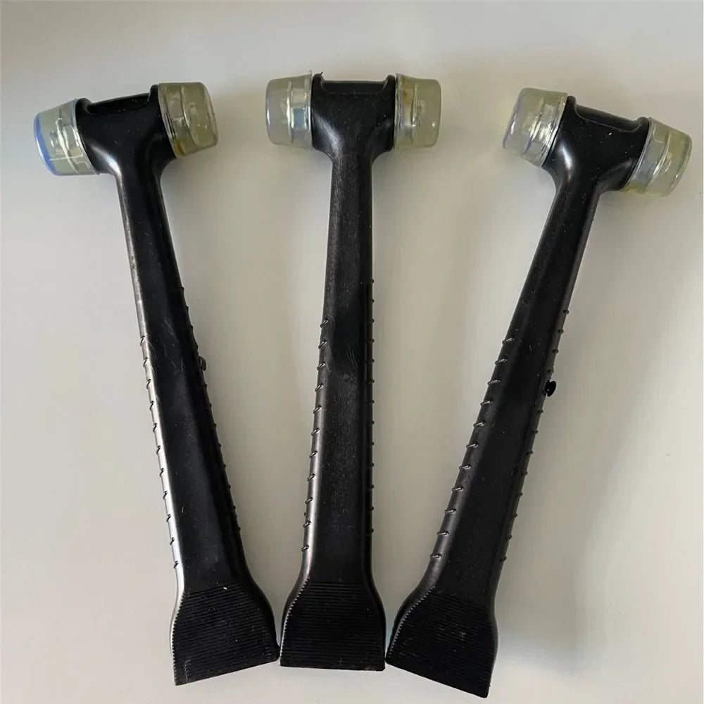 2 in 1 Rubber Hammer with Crowbar for Ceramic Tile Installation Tools Doors Windows