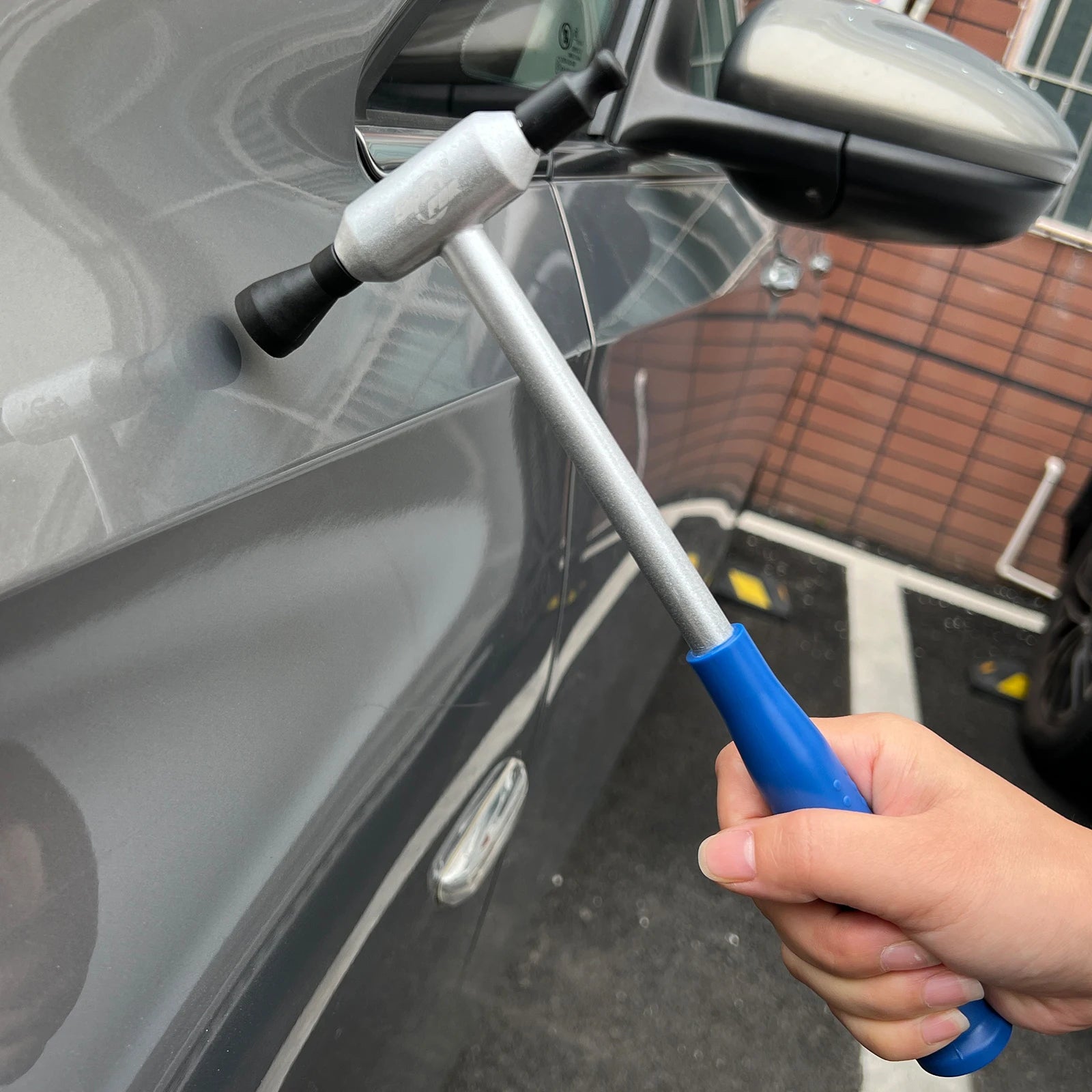 PDR Tool Dent Repair Hammer Set 15 Interchangeable Heads for Precise Removal of Small Hail Damage Rustproof Aluminum Alloy