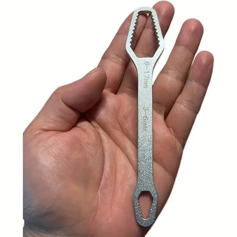 Double-Ended Adjustable Wrench | 3-17mm Size Range for Automotive Repair & Household Use | General Purpose Tool