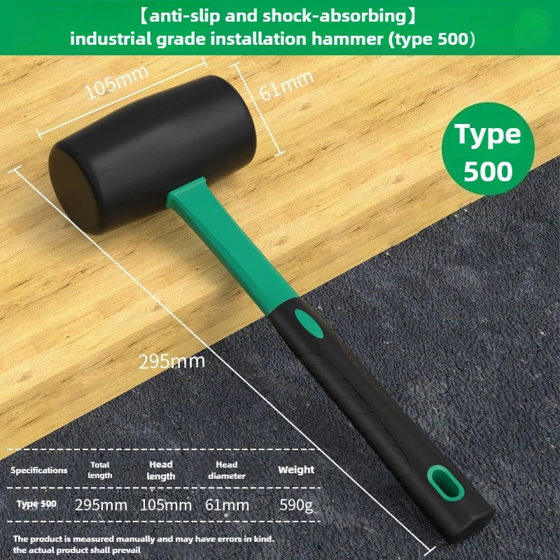 BaoLian Solid Rubber Hammer Industrial Grade Multifunctional Home Decoration Elastic Tile Installation Hammer