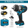 Gisam 2800N.M Brushless Electric Wrench 1/2 Inch Impact Wrench Electirc Screwdriver Drill Compatible with Makita 18V Battery Pin