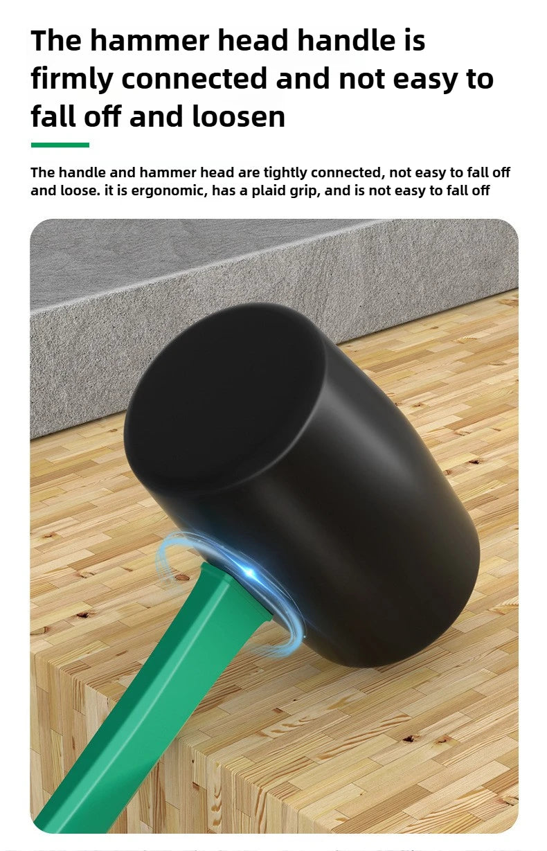 BaoLian Solid Rubber Hammer Industrial Grade Multifunctional Home Decoration Elastic Tile Installation Hammer
