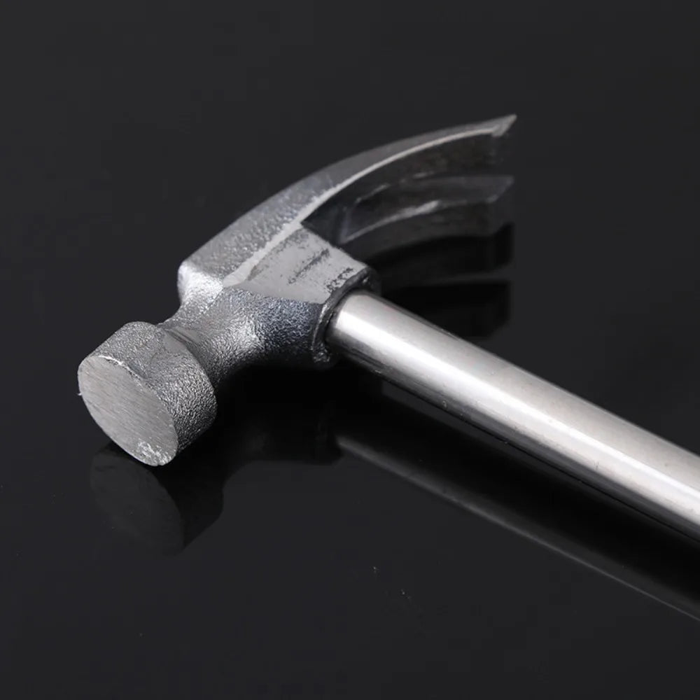 Multi-function Claw Hammer Steel Pipe Handle Hammer Safety Hammer For Traceless Nails Window Breaker Household Hardware Tools