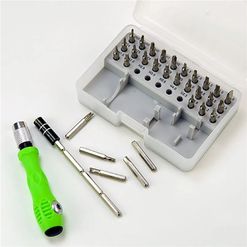 32 in 1  Screwdriver Set Precision Magnetic bit Screw drivers Handle Kits Phone PC Repair Hand Tools for IPhone Watch Camera