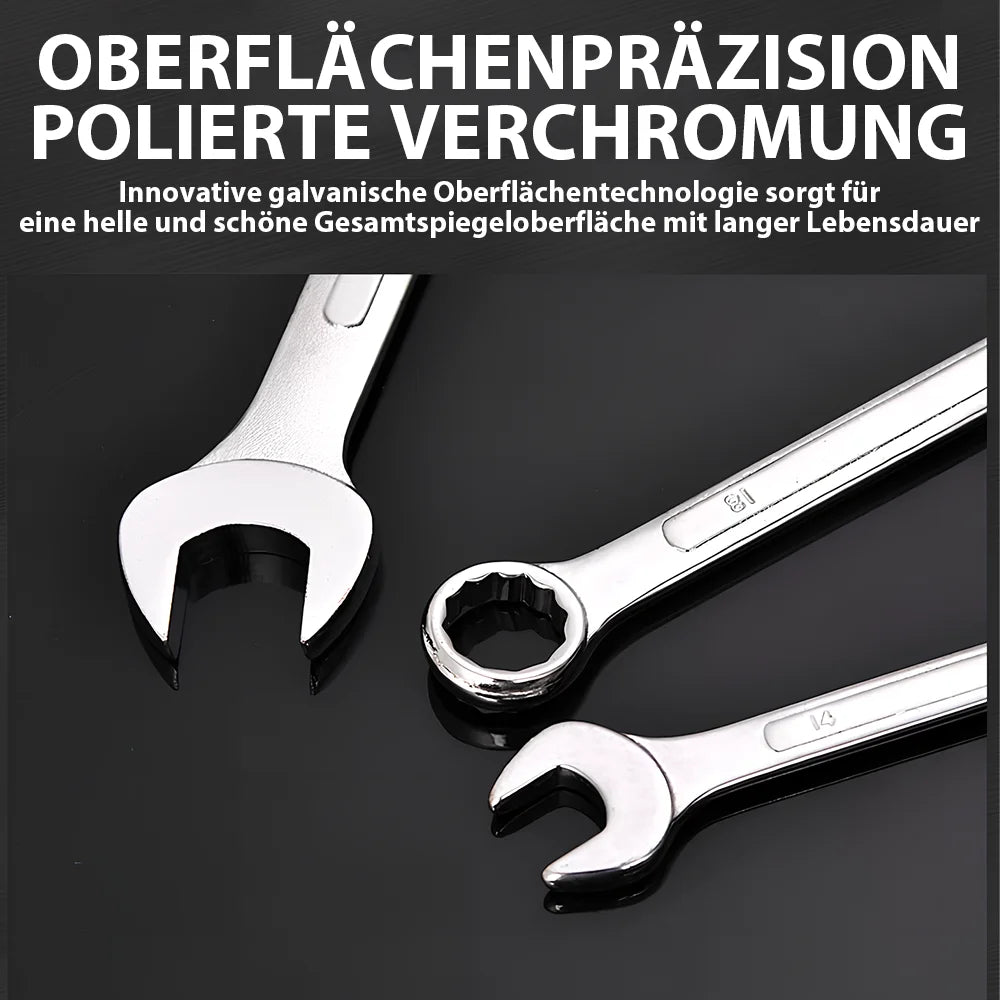 25Pcs Dual-purpose Wrench Set 6-28/30/32mm Blossom Ring Open-ended Spanner Hand Tools for Bicycle Motorcycle Car Repair Tools