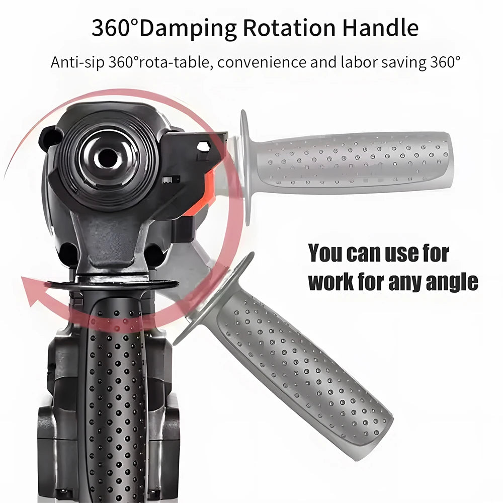 26mm Brushless Electric Hammer Drill Cordless Impact Drill Power Tools For Makita 21V Battery Multifunctional Rotary Hammer