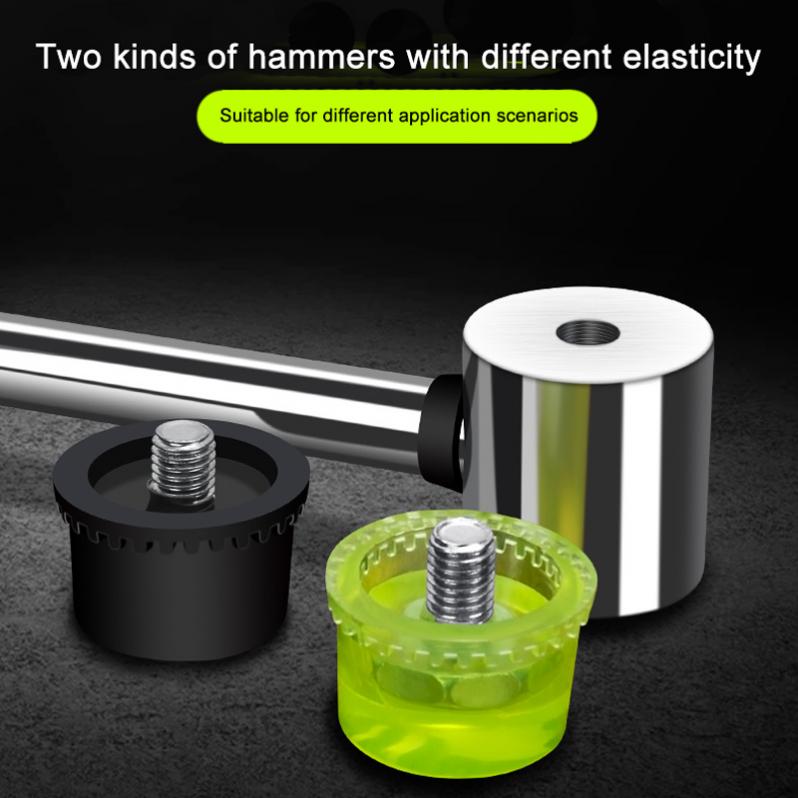 25mm / 30mm / 35mm / 40mm Rubber Double Faced Work Glazing Window Beads Hammer Nylon Head Mallet DIY hand Tool