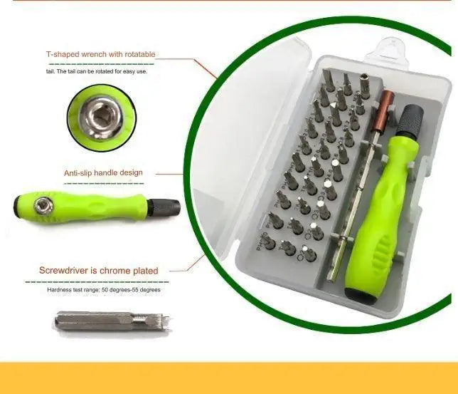 32 In 1 Multifunction Screwdriver Set Professional Magnetic Bits Screw Driver Mini Tool Case For iPhone Mobile Camera Watch PC