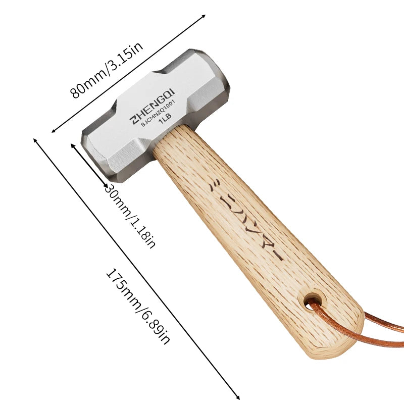Mini Claw Hammer Household Tools Commonly Used in Woodworking Knock Out Nails Wooden Handle Small Hammer High Carbon Steel