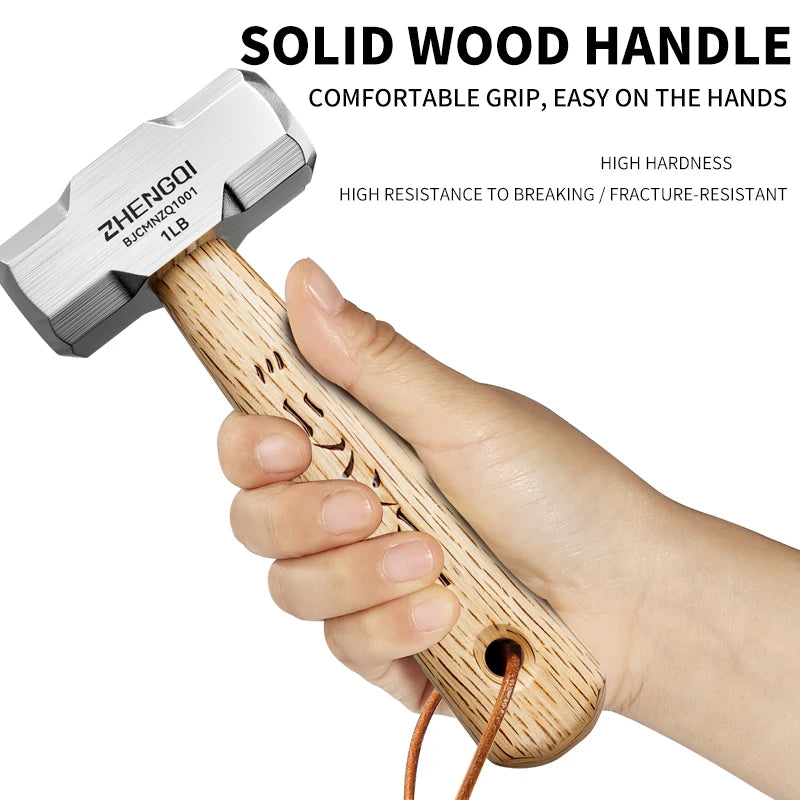 Mini Claw Hammer Household Tools Commonly Used in Woodworking Knock Out Nails Wooden Handle Small Hammer High Carbon Steel