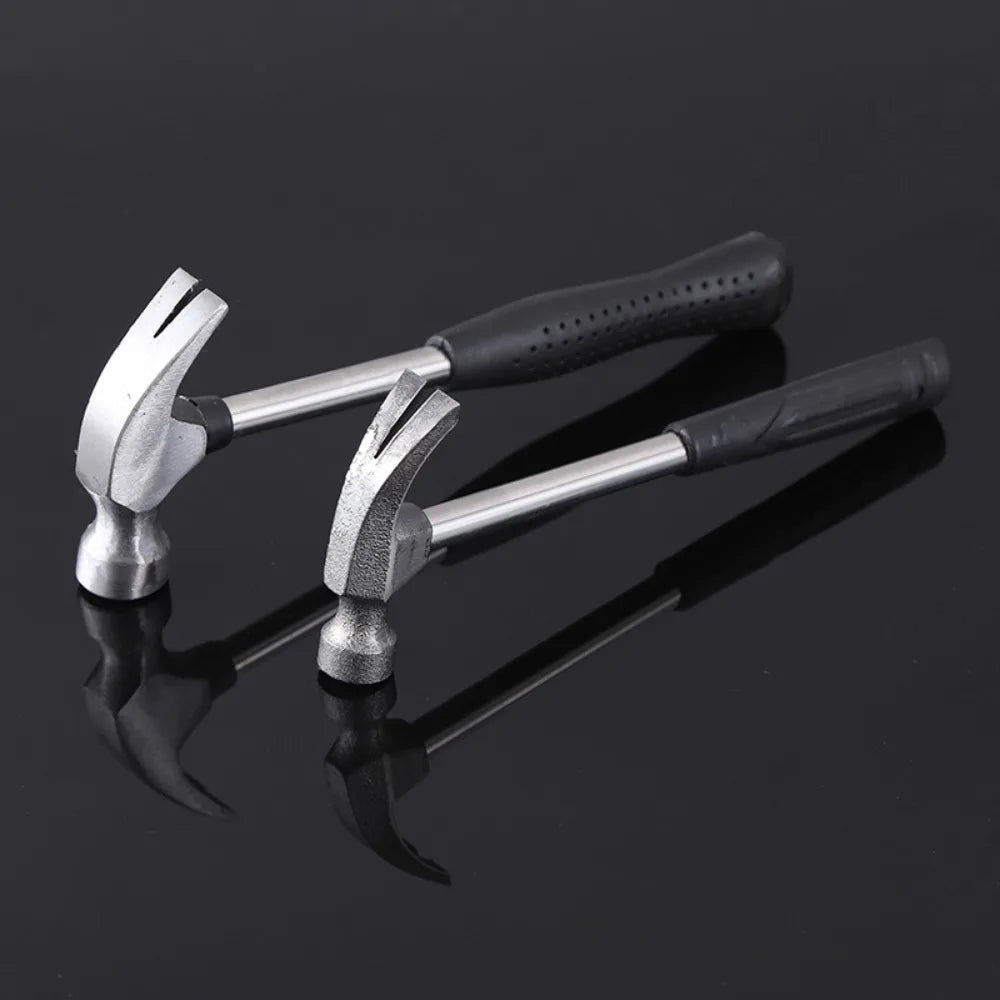 Multi-function Claw Hammer Steel Pipe Handle Hammer Safety Hammer For Traceless Nails Window Breaker Household Hardware Tools