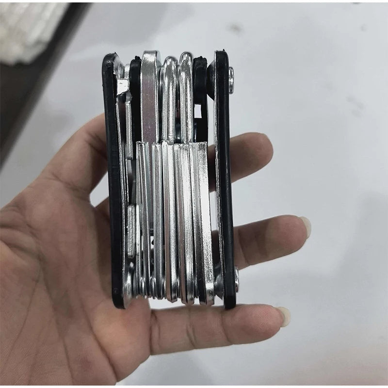 16 In 1 Folding Multifunctional Screwdriver Wrench Socket Stainless Steel Maintenance Tool Home Maintenance Tool Workshop Tool