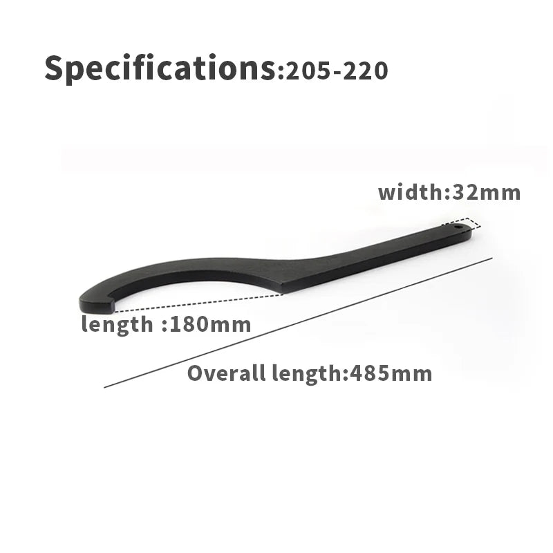 1pcs Round Nut Hook Spanner Mill Holder Half Moon Wrench 22-26 34-36 38-42 45-52 55-62 85-105 90-95 165-170
