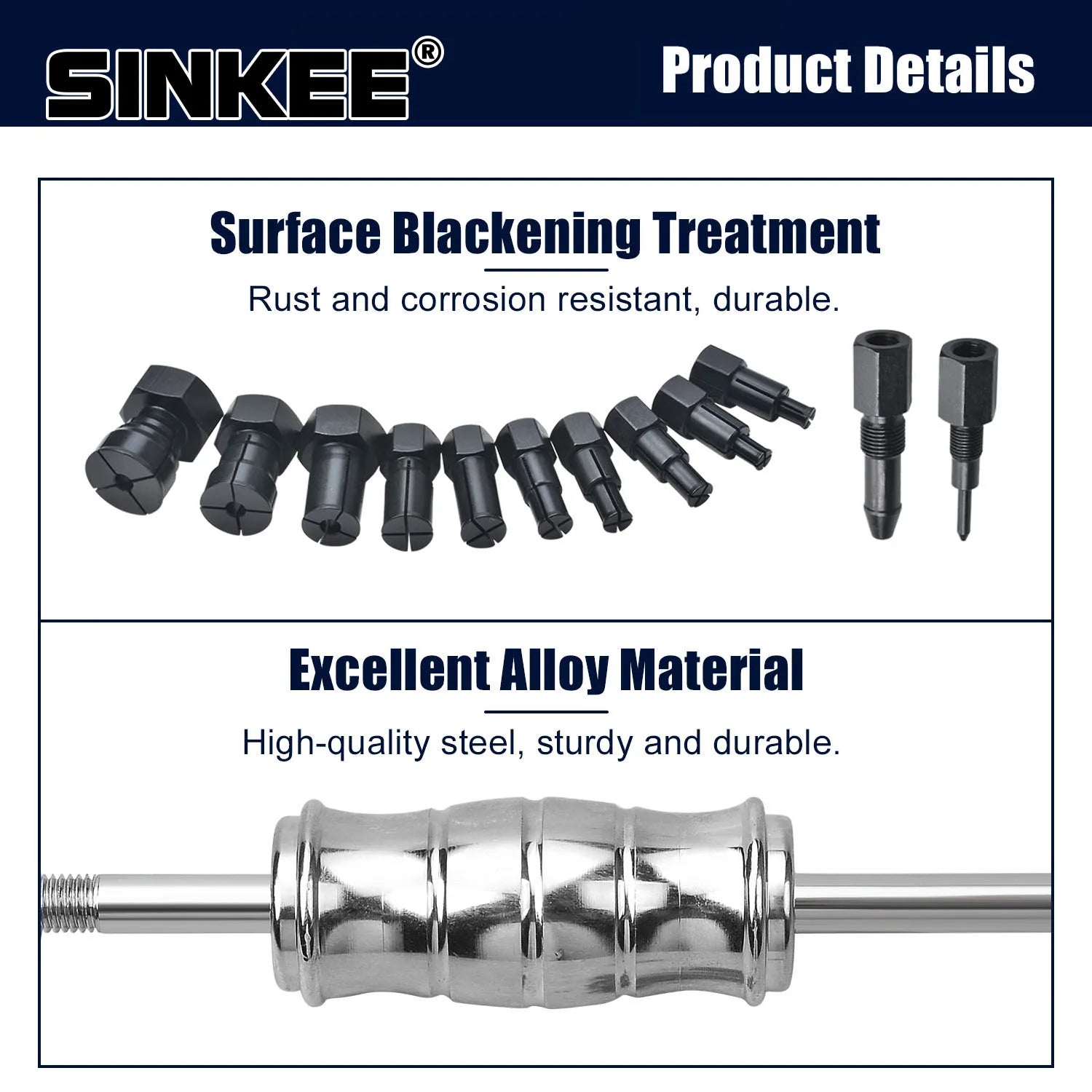 14pc 8-32MM Blind Hole Bearing Puller Set Internal Bearing Extractor Kit Slide Hammer Bearing Puller Insert Bearing Remover Tool