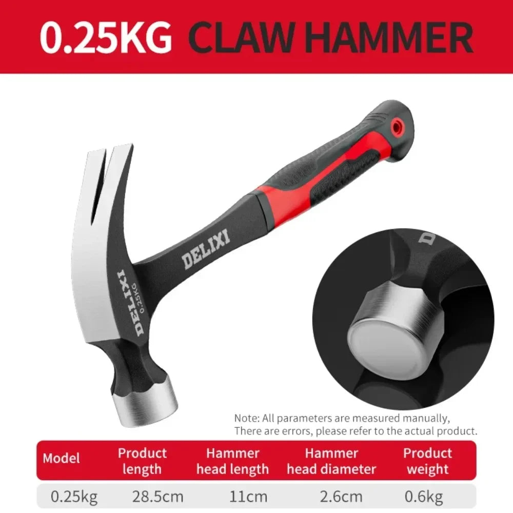 Multifunctional Claw Hammer Professional Woodworking Special Mini Integrated Nail Hammer Portable Household Hand Tools Accessory