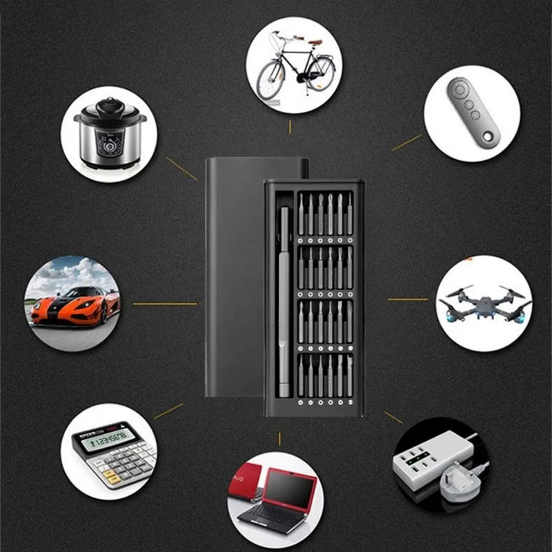 Precision Kit Magnetic Screwdriver Set for Laptop Repair Electric iPhone Tri Wing Torx Bits Computer Repair Tools