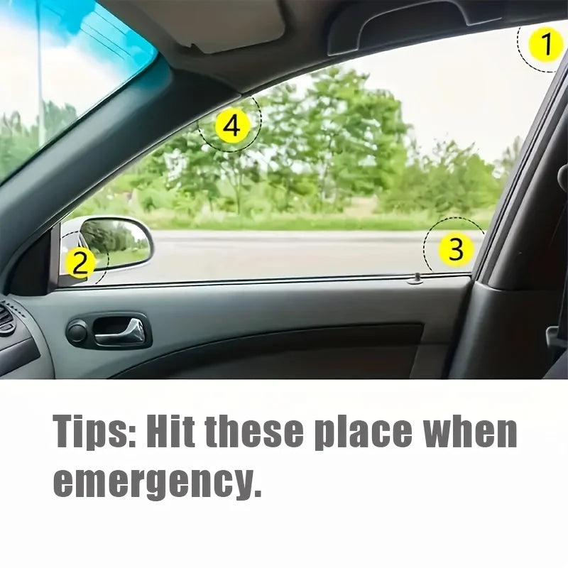 1pcs Steel Car Emergency Hammer with Belt Cutter for Safety and Security, Emergency Use