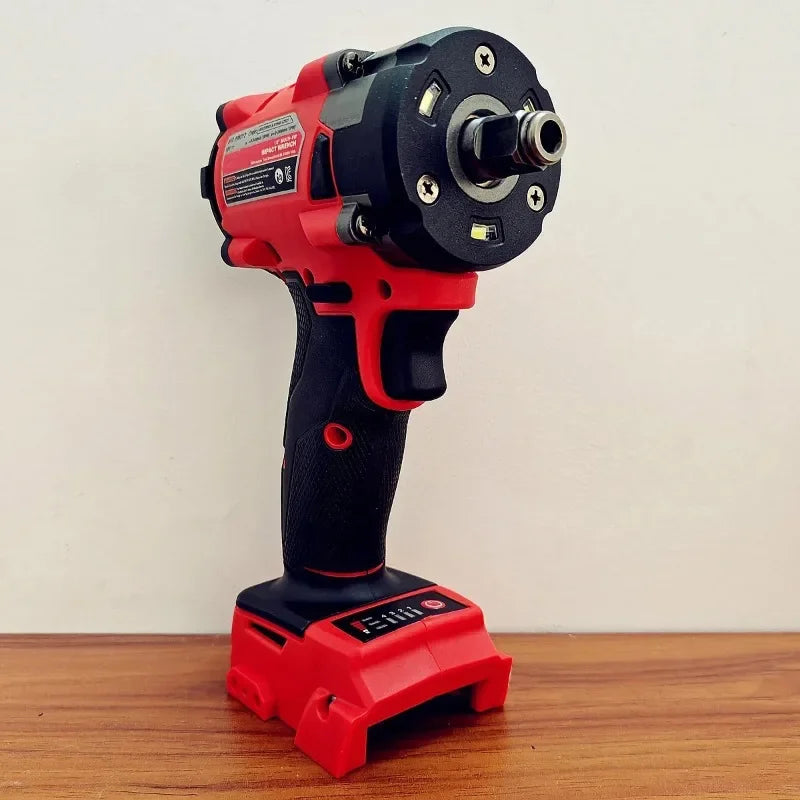 Brushless Impac Wrench 500N.m Electric Driver 1/2" Repair Cordless Screwdriver 4 Gears Power Tools for Milwaukee 18V Battery