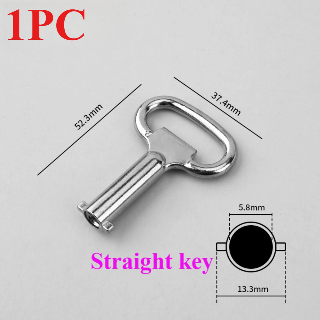 5/3PCS Silver Inner Triangle Key Wrench Square Key Water Tap 8Mm Vent Key Wrench Elevator Water Meter Valve Wrench