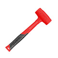 Double-sided rubber hammer, heavy-duty rubber hammer, with insulated handle and non-slip grip, non-elastic mounting hammer.