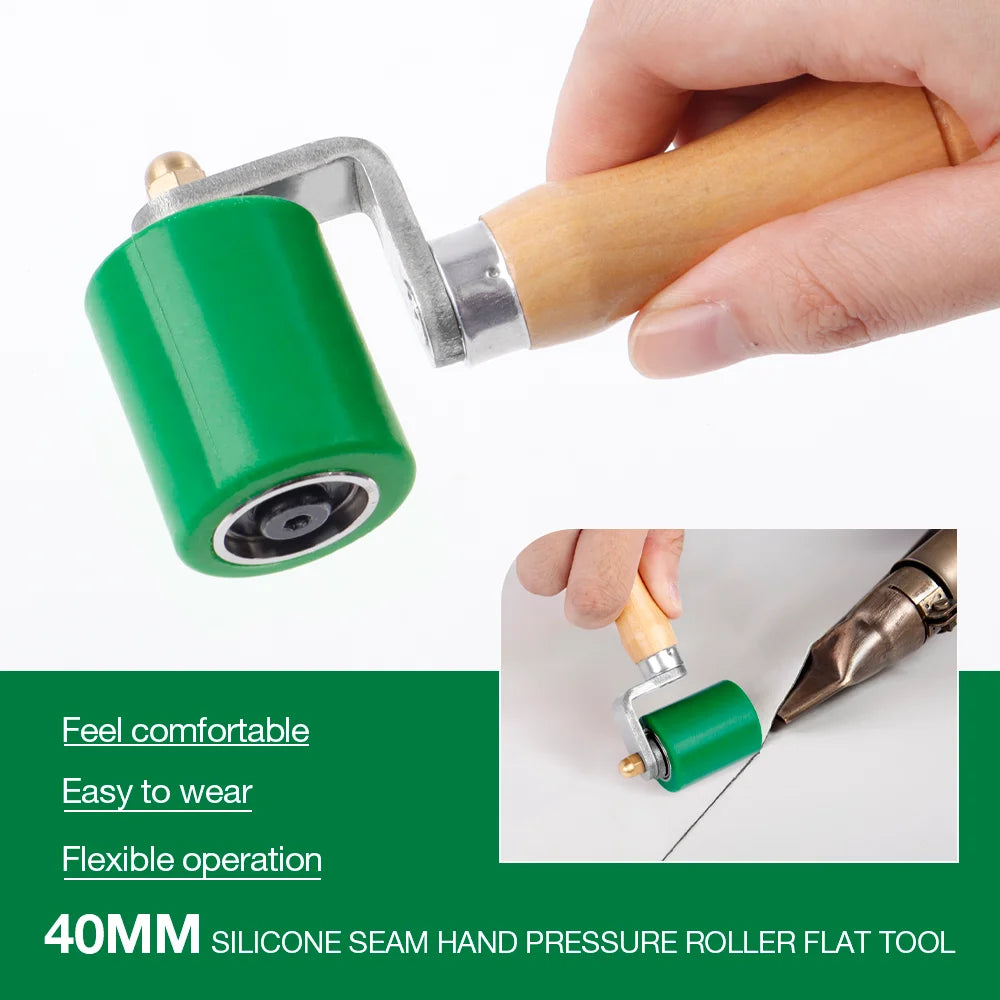 40mm Hand Pressure Roller of Silicone High Temperature Resistant Seam for Roofing Waterproofing PVC, HDPE, TPO, LDPE, EPDM, HPDE