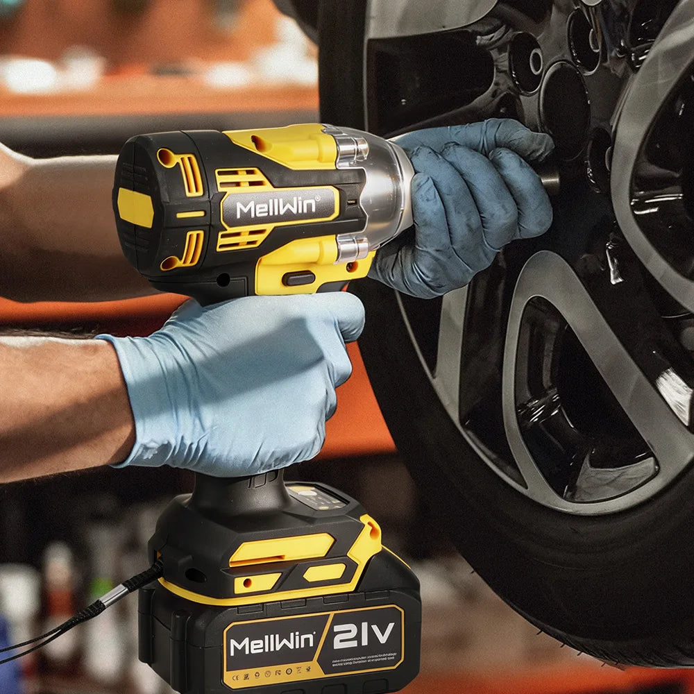 MELLWIN Brushless 520N·m Multi Electric Impact Wrench Set 3IN1 Electric Drill Screwdrive Repair Tool For Makita 18V Battery Pin