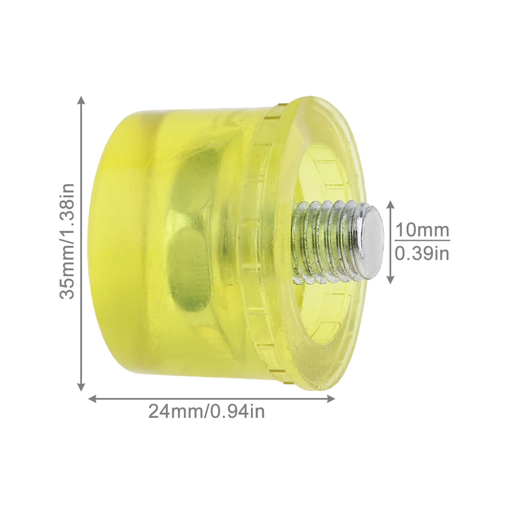 25mm / 30mm / 35mm / 40mm Rubber Double Faced Work Glazing Window Beads Hammer Nylon Head Mallet DIY hand Tool