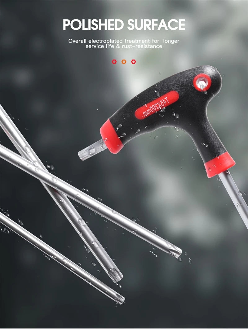 Professional Color Coded Long Hex Key Set,10 Piece Metric Allen Key Set,Easily Access Hard-to-Reach Spots, Includes Storage Case