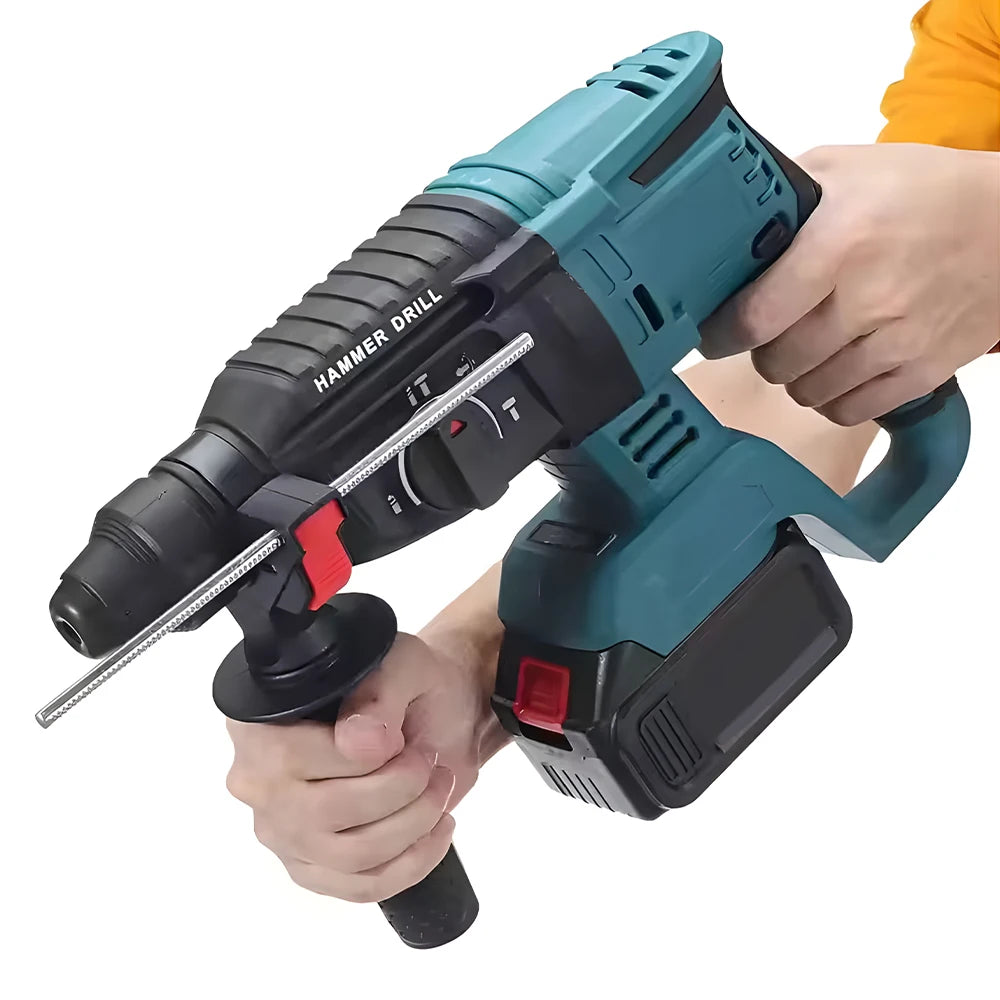 26mm Brushless Electric Hammer Drill Cordless Impact Drill Power Tools For Makita 21V Battery Multifunctional Rotary Hammer