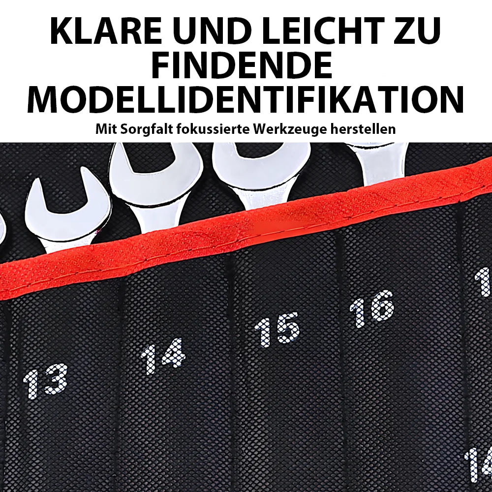 25Pcs Dual-purpose Wrench Set 6-28/30/32mm Blossom Ring Open-ended Spanner Hand Tools for Bicycle Motorcycle Car Repair Tools