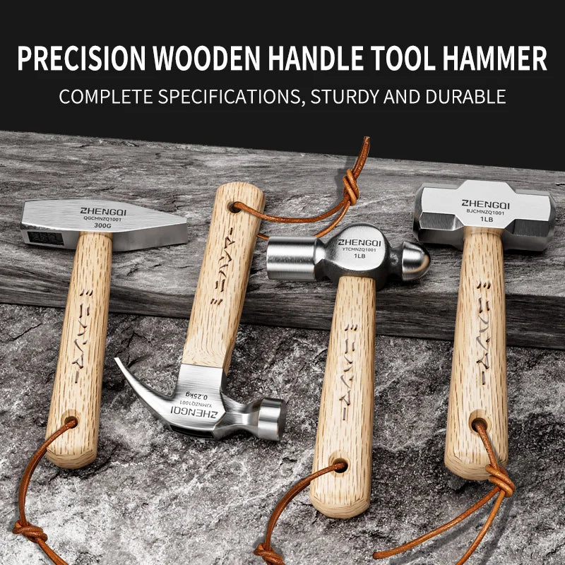 Mini Claw Hammer Household Tools Commonly Used in Woodworking Knock Out Nails Wooden Handle Small Hammer High Carbon Steel