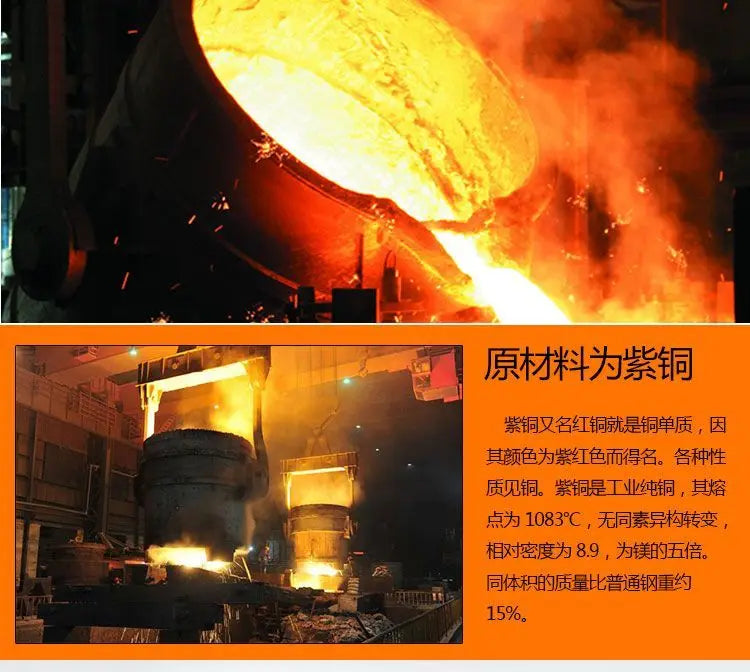 Red Copper Round Drum Hammer with Wooden Handle Double sided Hammer Red Copper Round Drum Hammer 1p-3p