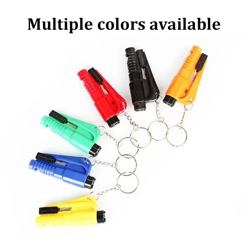 Compact 3-in-1 Car Safety Hammer Window Breaker Seat Belt Cutter Emergency Rescue Tool for Vehicle Accessories