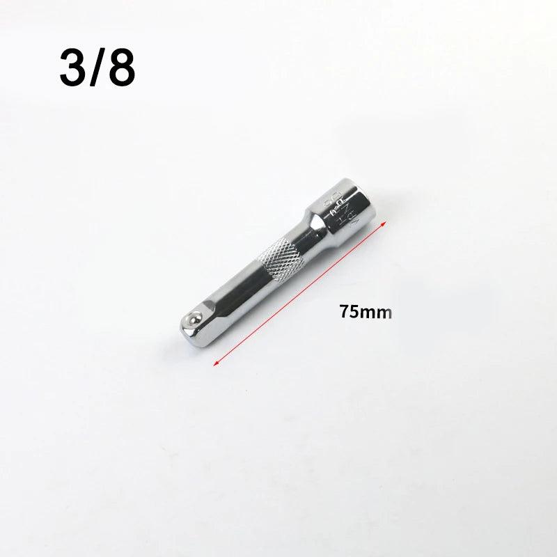 1/4" 3/8" 1/2" Socket Ratchet Wrench Extension Bar 50/75/100/125/150/250mm Long Bar Steering Sleeve Connecting Rod Accessories