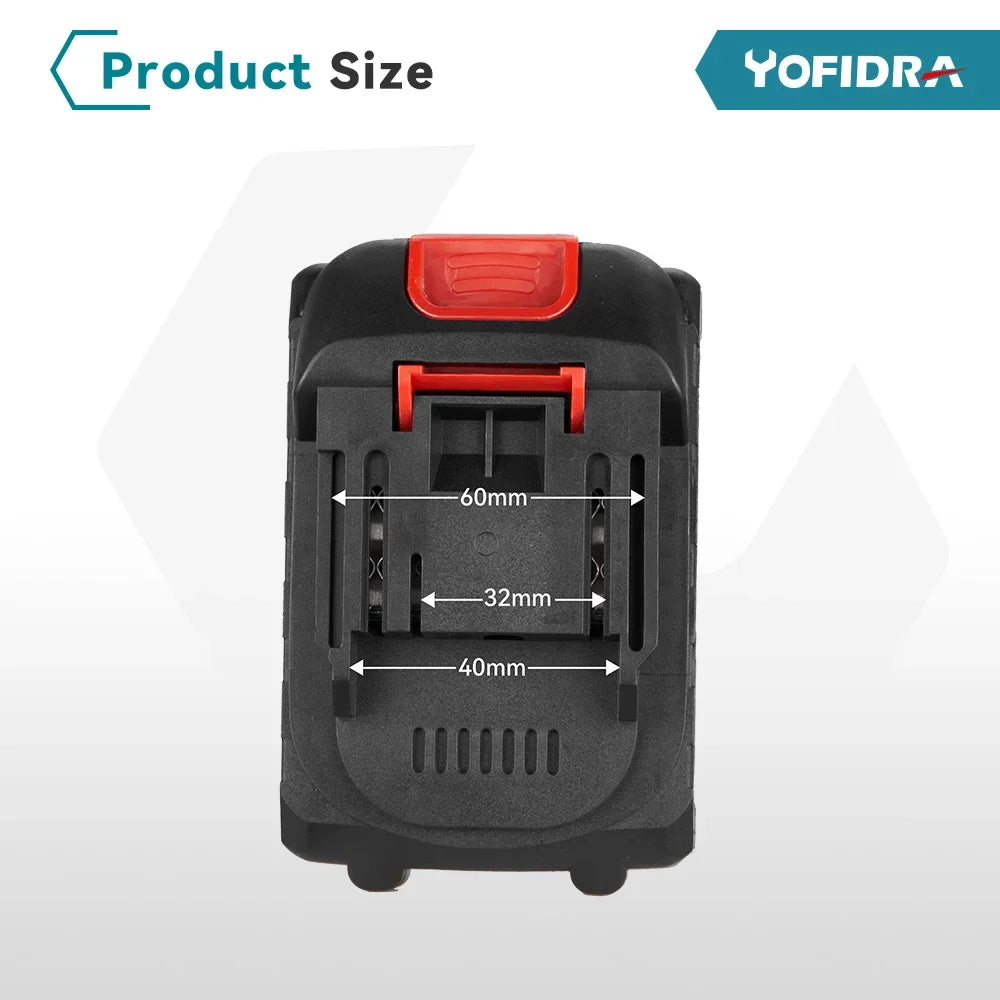 YOFIDRA 26MM Brushless Electric Hammer Drill 1680W Cordless Multifunctional Rotary Hammer Drill Tool For Makita 18V Battery Pin