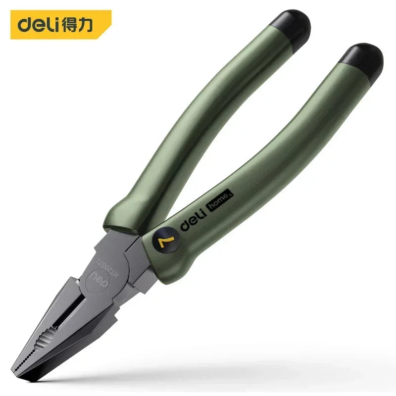 Deli High Carbon Steel TPR Installation Hammer, Pointed Nose Pliers, Steel Wire Pliers, Art Knife, Various Household Hand Tools