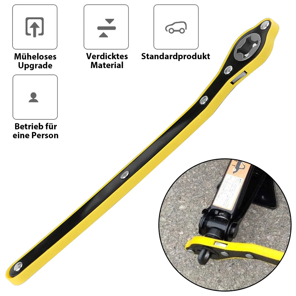 2.5T 1.5T car jacks 2 in 1 Manual Lift Jack Car Repair Tool Lifting Tool with Labor-saving Ratchet Wrench Foldable Jack for Car