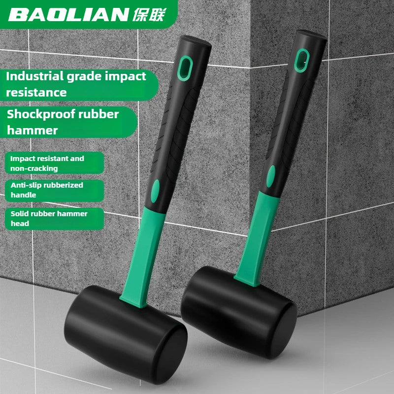 BaoLian Solid Rubber Hammer Industrial Grade Multifunctional Home Decoration Elastic Tile Installation Hammer
