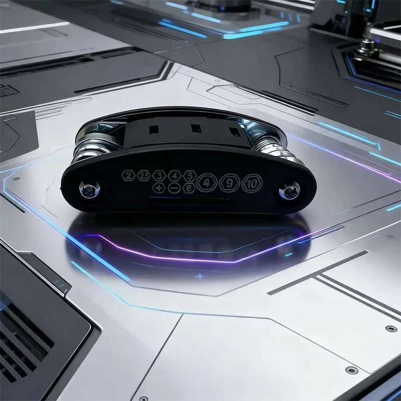 16 In 1 Folding Multifunctional Screwdriver Wrench Socket Stainless Steel Maintenance Tool Home Maintenance Tool Workshop Tool