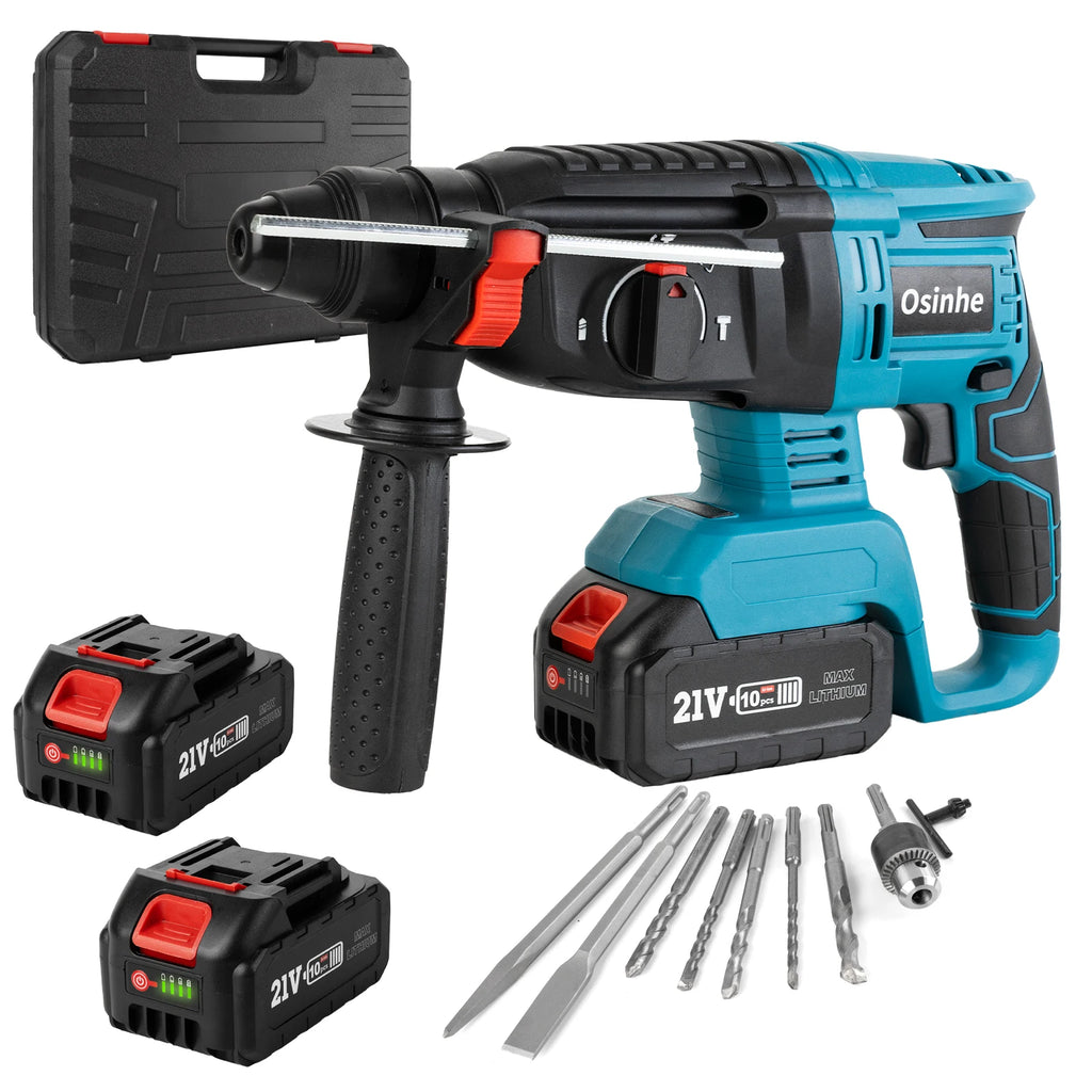 26mm Brushless Electric Hammer Drill Multifunctional Rotary Hammer Drill Cordless Impact Drill Tool For Makita 18V Battery Pin