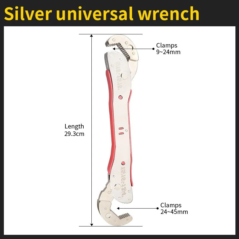 Adjustable Spanner Multi-function Universal Wrench Tool Home Repair Key Hand tool Multi Purpose Universal Pipe Wrench