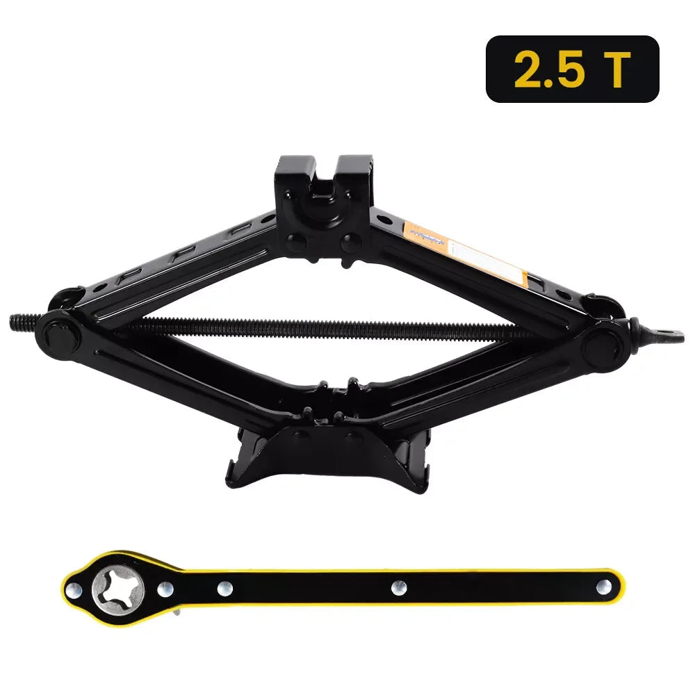2.5T 1.5T car jacks 2 in 1 Manual Lift Jack Car Repair Tool Lifting Tool with Labor-saving Ratchet Wrench Foldable Jack for Car