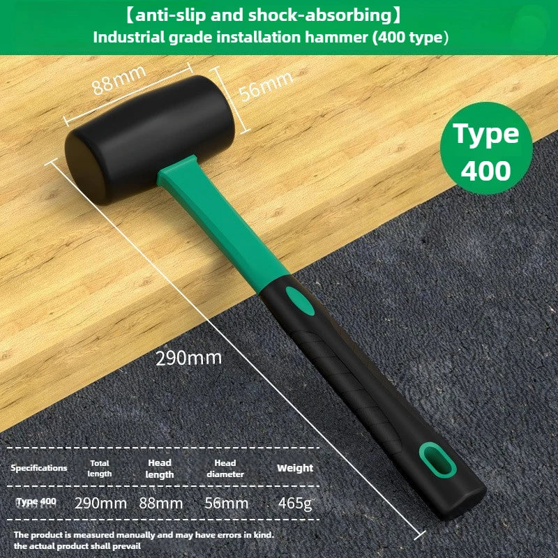 BaoLian Solid Rubber Hammer Industrial Grade Multifunctional Home Decoration Elastic Tile Installation Hammer