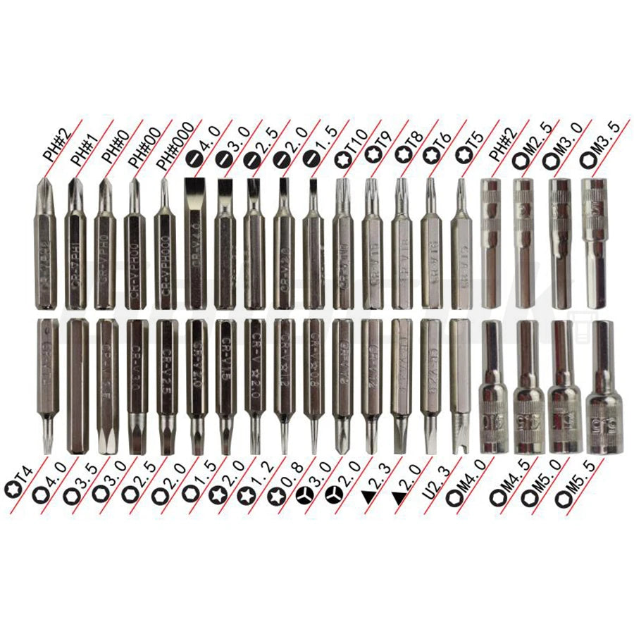 32 in 1 Multifunctional Screwdriver Set Mini Small Screwdriver Torx Phillips Magnetic Screw Driver Bit Portable Repair Tool Kit