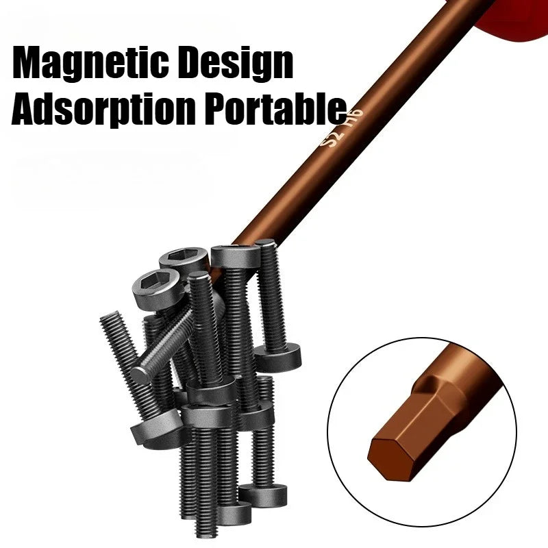 Hexagon Socket Screwdriver Small Hexagon Wrench Six-pointed Star Set Tool Extended Straight Handle Screwdriver H2.5/4mm