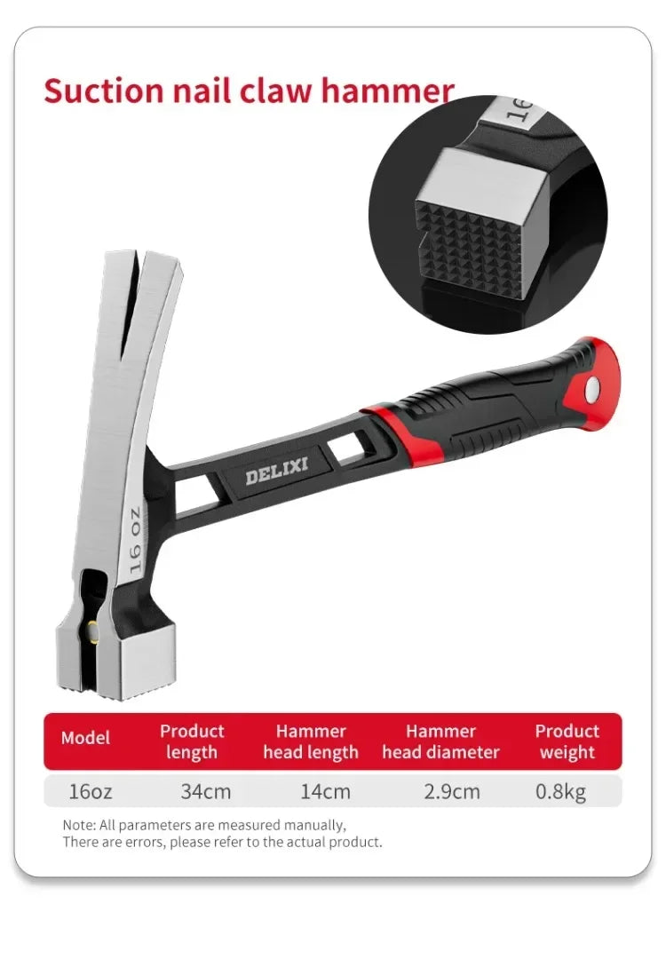 Multifunctional Claw Hammer Professional Woodworking Special Mini Integrated Nail Hammer Portable Household Hand Tools Accessory